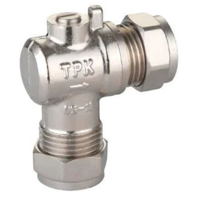 Image of Plumbright Full Flow Isolation Valve Angled 15mm