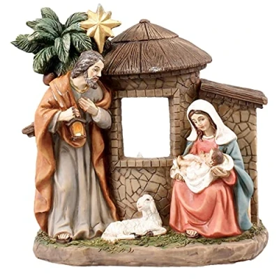Image of CBC Distributors Christmas Nativity/Holy Family and Light Ornament 89678