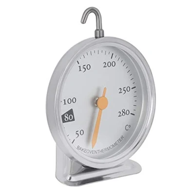 Image of Oven Thermometer, Stainless Steel Kitchen Cooking Thermometer 50 to 280 Degrees