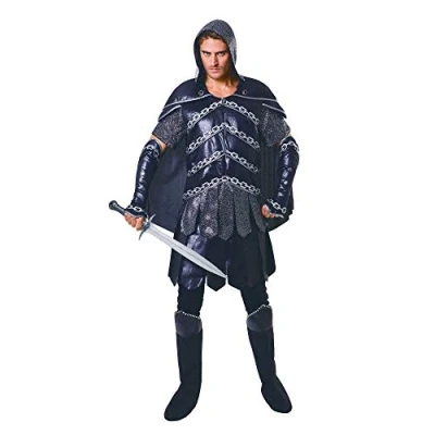 Image of Bristol Novelty AF076 Dark Warrior Man, Men, Black, One Size