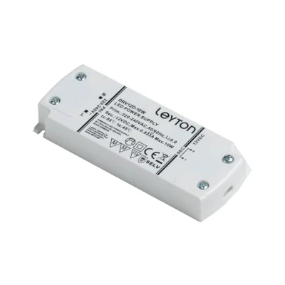 Image of Leyton Lighting DRV12D 10w TB 12v, Mains Dimmable LED Driver, Terminal Screws Output