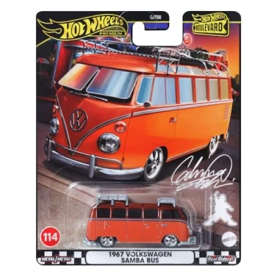 Image of Hot Wheels Premier Boulevard 1967 Volkswagen Samba bus/Toys