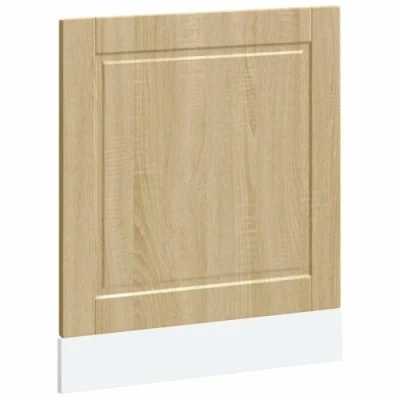 Image of vidaXL Dishwasher Decorative Panel Sonoma Oak 60x1.5x67 cm Kitchen Appliance Cover Modern Engineered Wood
