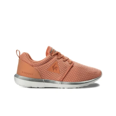 Image of Le Coq Sportif Women&#039;s Dynacomf W Feminine Mesh/Metallic Trainers, Orange Papaya Punch Old Silver, 3.5 UK