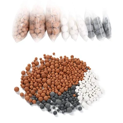 Image of Vicloon 9 Packs Mineral Balls Negative Ion, Replacement Bio Active Stone, pH Balance Tourmaline Showerhead Filter Refill Kit,Remove Chlorine, Fluoride, Impurities and Hard Water