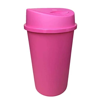Image of 45L ALL PINK TOUCH TOP BIN / KITCHEN WASTE STORAGE RUBBISH OFFICE