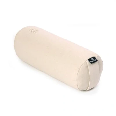 Image of Yoga Studio Organic Buckwheat Mini Bolster Perfect for and Back Stretching 32x12cm (Ecru)