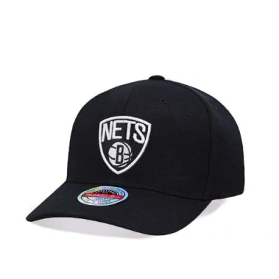 Image of Mitchell &amp; Ness Brooklyn Nets Hardwood Classic Red Flex Update Snapback Cap, black, One Size