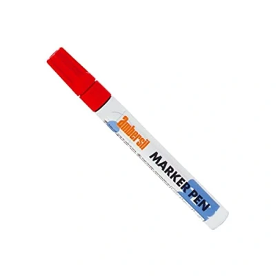 Image of Ambersil 20387 Fibre Tipped Marker Pen, 15 ml, Red