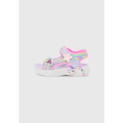 Image of Skechers Unicorn Dreams Sandals lavender/multicoloured for kids, Size: 12K, Lavender/multi/coloured shoes