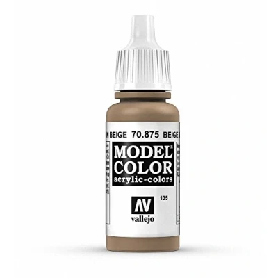 Image of Vallejo Model Color 17 ml Acrylic Paint Beige Brown