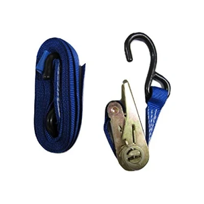 Image of Tie Down Ratchet Strap 0.8T 5M x 25MM X1 (Cargo Lashing Rack Load S Hook 800KG)