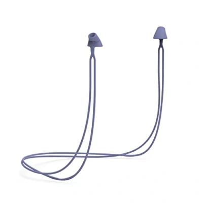 Image of Flare Calmer Secure Mini Small Ear Plugs Alternative Reduce Annoying Noises Without Blocking Sound Soft Reusable Flexible Silicone with Built in Lanyard Purple