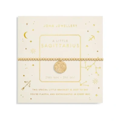 Image of Joma Jewellery STAR SIGN A LITTLE SAGITTARIUS Gold Plated Bracelet in 17.5 cm stretch