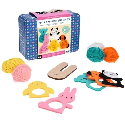 Image of Petit Collage PTC695 Pom Friends Craft Kit, Multicoloured, One Size