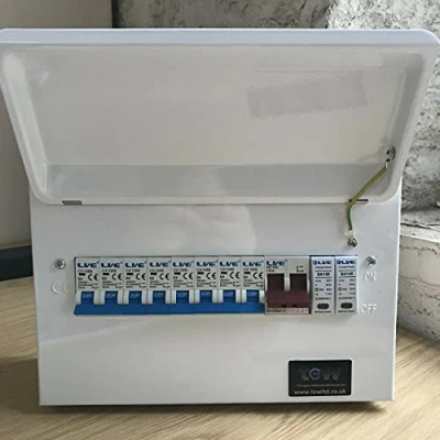 Image of Live Electrical 100A 8 Usable Way Metal Clad Consumer Unit + SPD MCB&#039;s