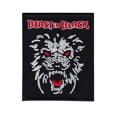 Image of Beast in Black Metal Band Patch Badge Embroidered Iron on Applique Souvenir Accessory