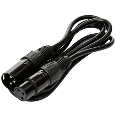 Image of Pro Signal PSG3337 XLR 1.5m 3 Pin Male to Female Microphone Lead, Black