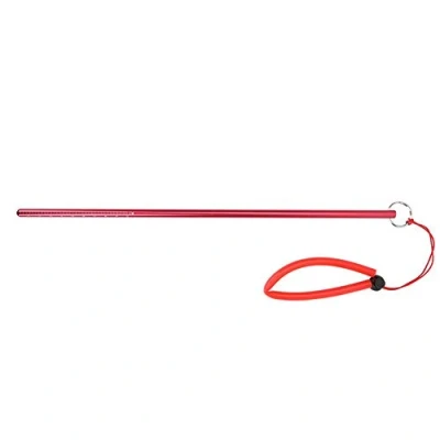 Image of SolUptanisu Diving Pointer, Scuba Stick Portable Aluminum Alloy Lobster Tickle Pointer Underwater Diver with Hand Strap(Red)