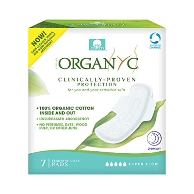 Image of Organ(y) c Extra and Overnight Pads Standard One Size, Super Flow