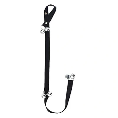 Image of U M Dog Puppy Potty Training DoorBells Adjustable House Toilet Bells Black Durable and Useful