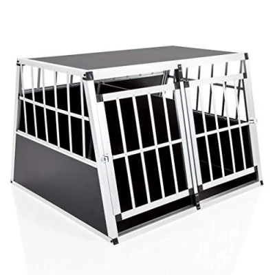 Image of Aluminium Car Dog Crate 10 sizes by Cozy Pet Travel Cage Puppy Carrier Transport Model ACDC06