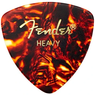 Image of Fender Classic Celluloid Guitar Picks 346 Shape, Tortoise Shell, Heavy, 72 Pack