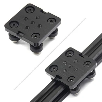 Image of Befenybay Small V Wheel with Plate for 2020 Aluminum Profile CNC and 3D Printer Parts Kossel Black
