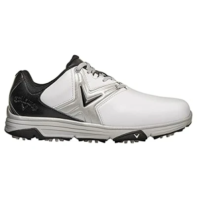 Image of Callaway Men&#039;s M585 Chev Comfort Golf Shoe, White Black, 10 UK