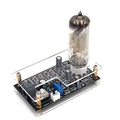 Image of Fasizi Magic Eye 6E2 EM87 Tube Preamp Audio Level Indicator VU Meter, Music Spectrum