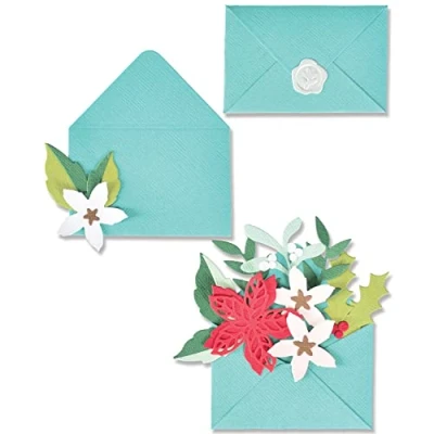 Image of Sizzix Thinlits Die Set 13PK Festive Envelope by Lisa Jones 665946 Chapter 3 2022, Multicolor, One Size