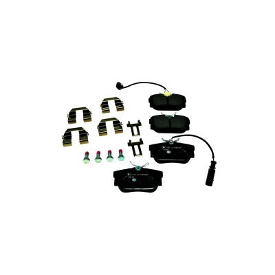 Image of 7D0698451B, 7D0698451F, 7M3698451D, 7M3698451F Brake pad set HELLA 8DB 355 018 571 VOLKSWAGEN: Transporter 4, 4 Bus,