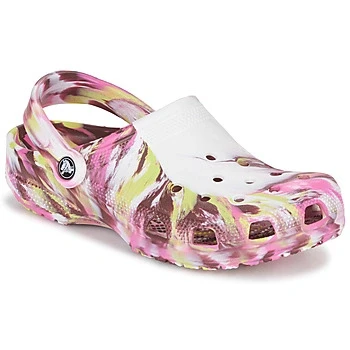 Image of Crocs CLASSIC MARBLED CLOG women&#039;s Clogs (Shoes) in Multicolour