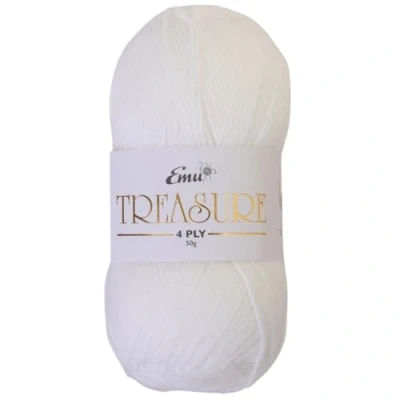 Image of Emu Treasure 4 Ply White (500)