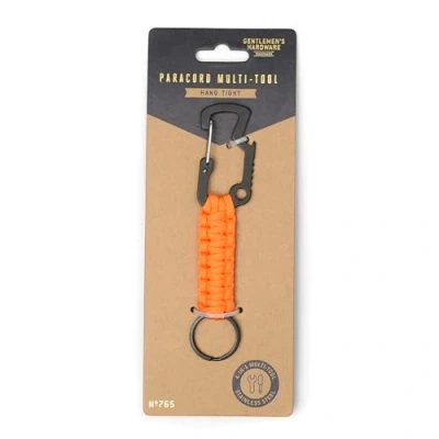 Image of Gentlemen&#039;s Hardware 4 in 1 Multi Tool Mini Survival Pocket with Key Ring, Paracord