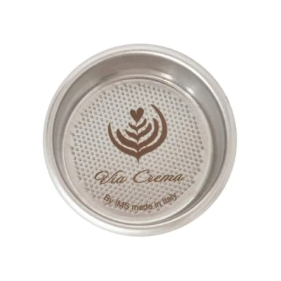 Image of VIA CREMA Filter Basket Compatible with 54mm Breville Sage Espresso Machines Express, Bambino, Bambino Plus, Barista Pro Made in Italy by IMS (26MM 2 Cups)