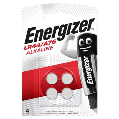 Image of Energizer LR44/A76 Alkaline Batteries, 1.5V, Pack of 4