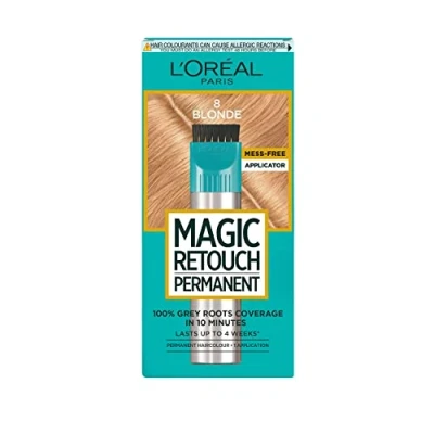 Image of L&#039;Oréal Paris Magic Retouch Permanent Root Concealer, Touching Up Grey Hair Dye, Blonde 8