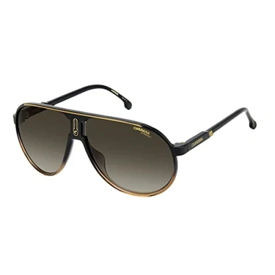 Image of Carrera CHAMPION65/N Black Shaded Brown/Brown 62/12/130 unisex Sunglasses