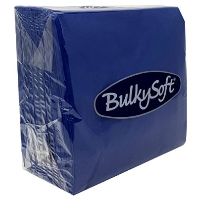Image of Paper Serviettes Soft Napkins 33x33cm 2PLY BulkySoft Solid Colours Choose (Dark Blue, 100)