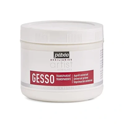 Image of Pebeo 523850 500 ml Gesso, Transparent