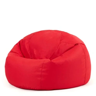 Image of Bean Bag Bazaar Classic Chair, Red, Large Indoor Outdoor Bags for Adults, Water Resistant Lounge or Garden Beanbag, Adult Gaming Chairs with Filling Included