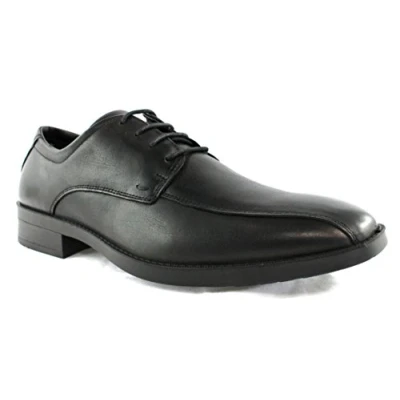 Image of IMAC Peter 4 Eye Tramline Tie Up Italian Soft Leather Formal Everyday Shoes Black Leather, Mens UK 11 / EU 45