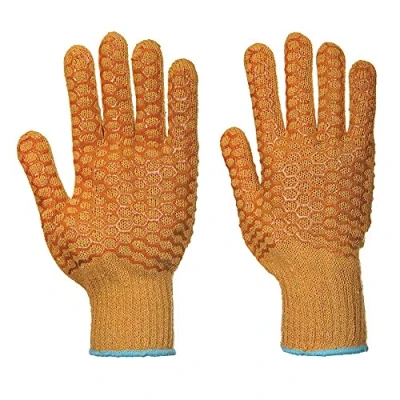 Image of Portwest Criss Cross Glove, Size: M, Colour: Orange, A130ORRM