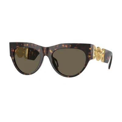 Image of Versace Sunglasses, Women&#039;s, Size: 56, Havana