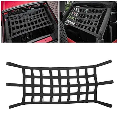 Image of Cargo Net, Qiilu Rear Net Car Trunk Storage Organizer Luggage for Wrangler TJ JK JKU 2/4 Door 1997 2017