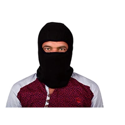 Image of Sterling Sports Balaclava Neck Warmer Bandana Bike Motorcycle Helmet Face Mask Paintball Ski Outdoor Cycling Protecting (Black Fleece Balaclava)