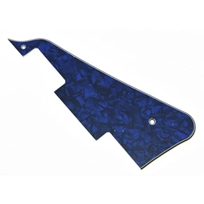 Image of KAISH LP Standard Pickguard Guitar Pick Guard Scratch Plate for Les Paul Guitars Made in USA Blue Pearl