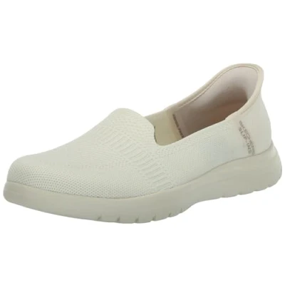 Image of Skechers Women&#039;s ON The GO Flex Camellia Sneaker, White, 8 UK