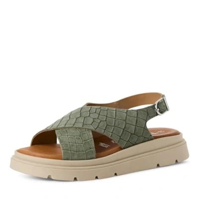 Image of Tamaris Platform sandals, Women&#039;s, Size: 8, Sage shoes